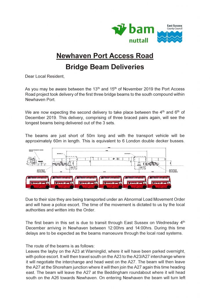 Port Access Road Update Newhaven Town Council