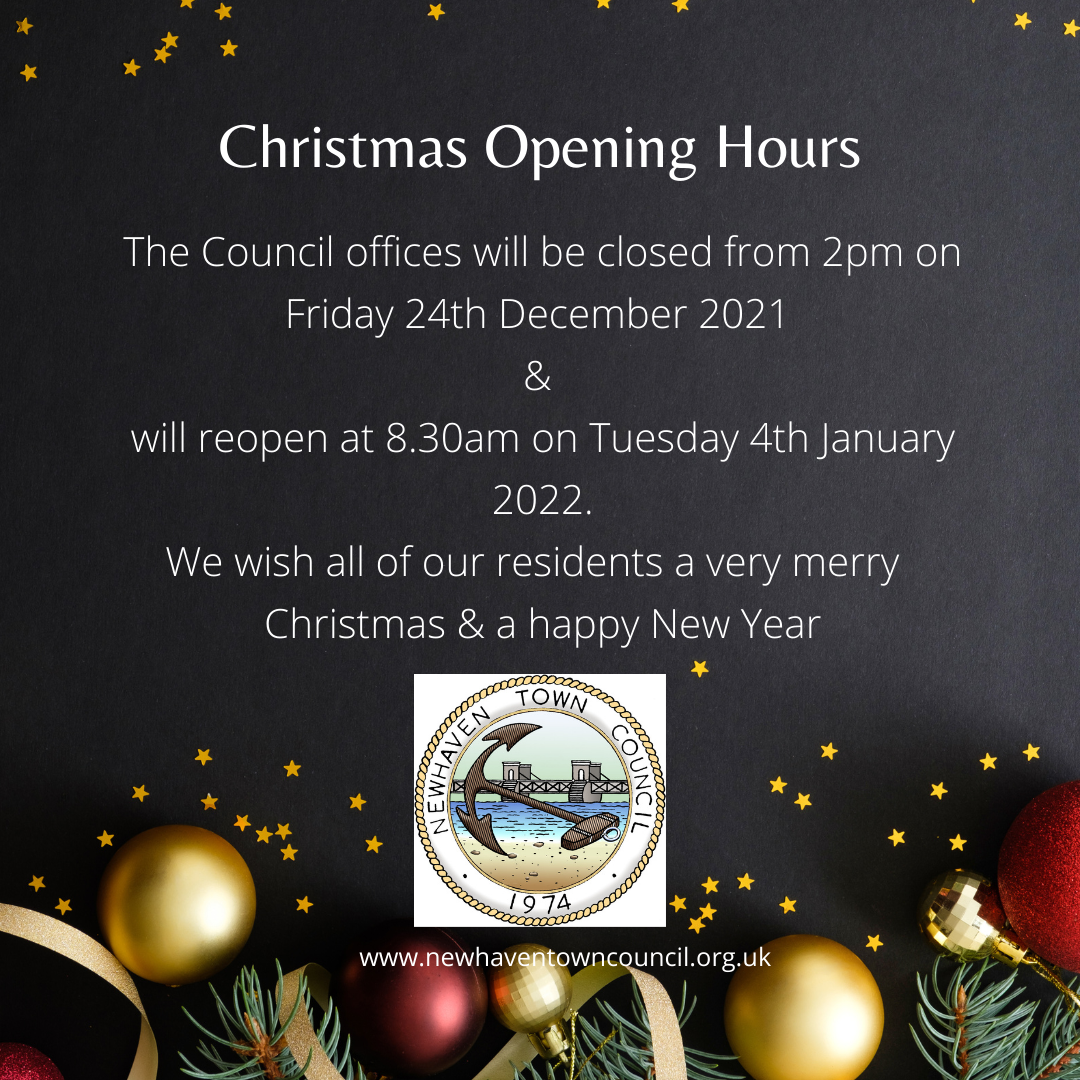 Post Office Hours Over Christmas 2022 Newhaven Town Council Christmas Opening Hours - December 2021 - Newhaven  Town Council